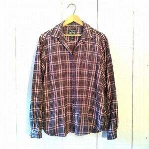 𝅺woolrich plaid button down shirt